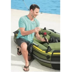 BATEAU GONFLABLE BESTWAY HYDRO FORCE + 2 RAMES + GONFLEUR 9 BATEAU GONFLABLE BESTWAY HYDRO FORCE + 2 RAMES + GONFLEUR -Kayak Soldes bateau gonflable bestway hydro force 2 rames gonfleur 4