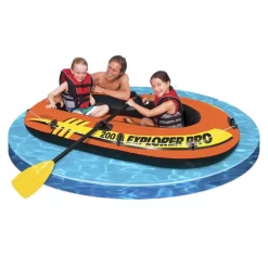 BATEAU GONFLABLE INTEX EXPLORER PRO 200 + 2 RAMES + GONFLEUR -Kayak Soldes bateau gonflable intex explorer pro 200 2 rames gonfleur 4