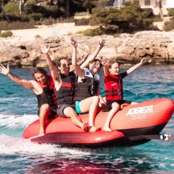 BOUEE TRACTEE BANANE ROUGE JOBE 4 PERSONNES 12 BOUEE TRACTEE BANANE ROUGE JOBE 4 PERSONNES -Kayak Soldes bouee tractee banane rouge jobe 4 personnes 5