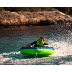 BOUEE TRACTEE BREEZE JOBE BLEU/VERT 1 PERSONNE -Kayak Soldes bouee tractee breeze jobe bleu vert 1 personne 4