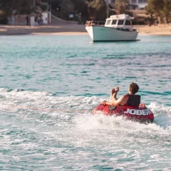 BOUEE TRACTEE JOBE CRUSHER TOWABLE ROUGE 1 PERSONNE -Kayak Soldes bouee tractee jobe crusher towable rouge 1 personne 2