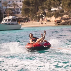 BOUEE TRACTEE JOBE CRUSHER TOWABLE ROUGE 1 PERSONNE -Kayak Soldes bouee tractee jobe crusher towable rouge 1 personne 3