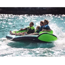 BOUEE TRACTEE JOBE VERTE SONAR 4 PERSONNES -Kayak Soldes bouee tractee jobe verte sonar 4 personnes 4