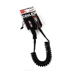 LEASH DE SUP HOWZIT COIL NOIR 9' -Kayak Soldes leash de sup howzit coil noir 9 1 2