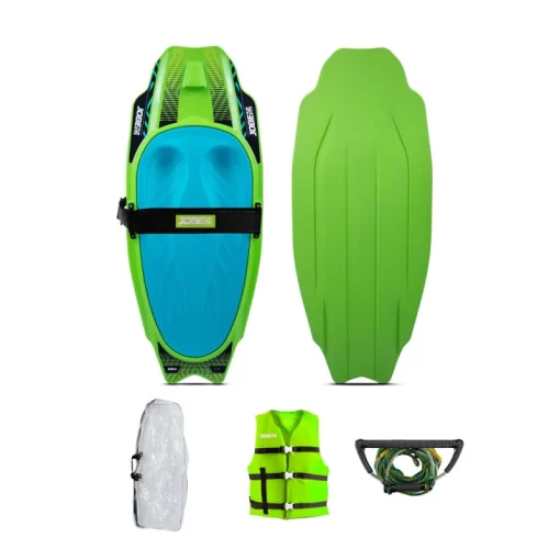 JOBE Pack Kneeboard Slash Lime Green Package -Kayak Soldes pack kneeboard slash lime green package