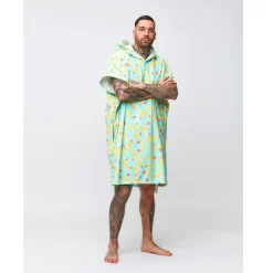 PONCHO AFTER BANANA STAINS SKY BLUE -Kayak Soldes poncho after banana stains sky blue 2