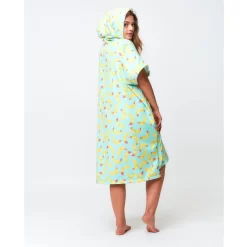 PONCHO AFTER BANANA STAINS SKY BLUE -Kayak Soldes poncho after banana stains sky blue 3