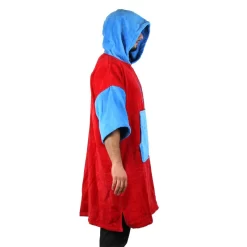 Poncho Howzit Bleu/rouge -Kayak Soldes poncho howzit bleu rouge 5