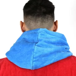 Poncho Howzit Bleu/rouge -Kayak Soldes poncho howzit bleu rouge 7