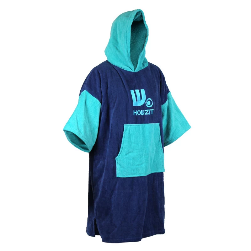 Poncho Howzit Bleu/vert TU 2 Poncho Howzit Bleu/vert TU – Image 2