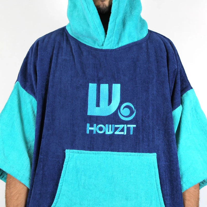 Poncho Howzit Bleu/vert TU 4 Poncho Howzit Bleu/vert TU – Image 4