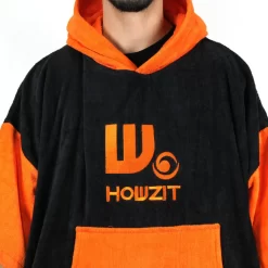 Poncho Howzit Noir/orange 17 Poncho Howzit Noir/orange -Kayak Soldes poncho howzit noir orange 7