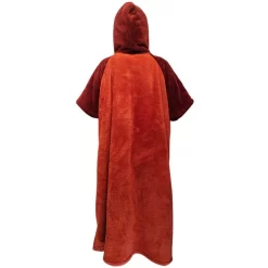 PONCHO PLAID AFTER ESSENTIAL SHERPA ROUGE TU -Kayak Soldes poncho plaid after essential sherpa rouge tu 2