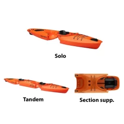 SECTION SUPPLEMENTAIRE POINT 65°N AIRSEAT MARTINI GTX ORANGE -Kayak Soldes section supplementaire point 65n airseat martini gtx orange 3