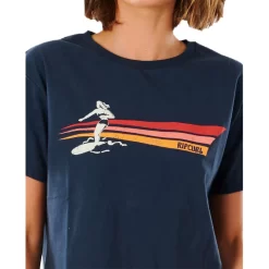 T-SHIRT RIP CURL GOLDEN STATE CROP BLEU MARINE FEMME -Kayak Soldes t shirt rip curl golden state crop bleu marine femme 3