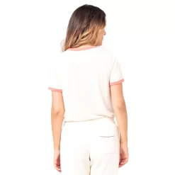 T-SHIRT RIP CURL TIKI RINGER BEIGE FEMME 7 T-SHIRT RIP CURL TIKI RINGER BEIGE FEMME -Kayak Soldes t shirt rip curl tiki ringer beige femme 2